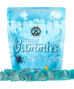 Kup Baked Bags Gummies – Sour Blue Raspberry